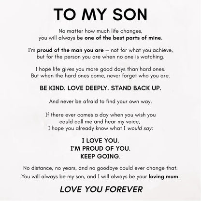 Forever Linked Together Bracelet for Son - Proud of the Man You Are