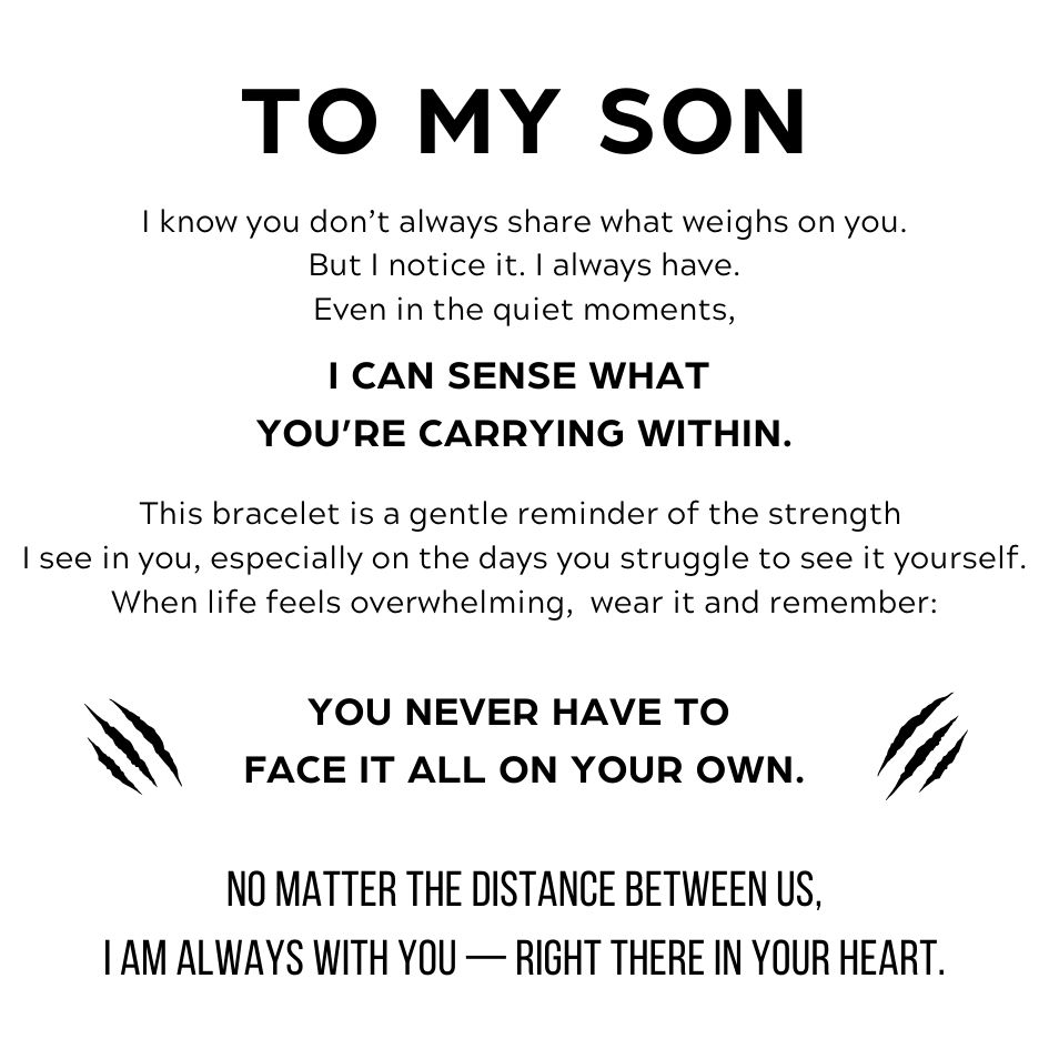 To My Son 'Love you forever' Engraved Infinity Braided Bracelet
