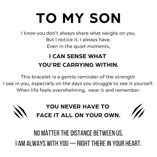 To My Son - Infinite Love Personalised Name Bracelet