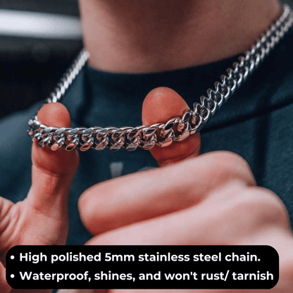To My Son Necklace - Cuban Link Chain - I Believe In You