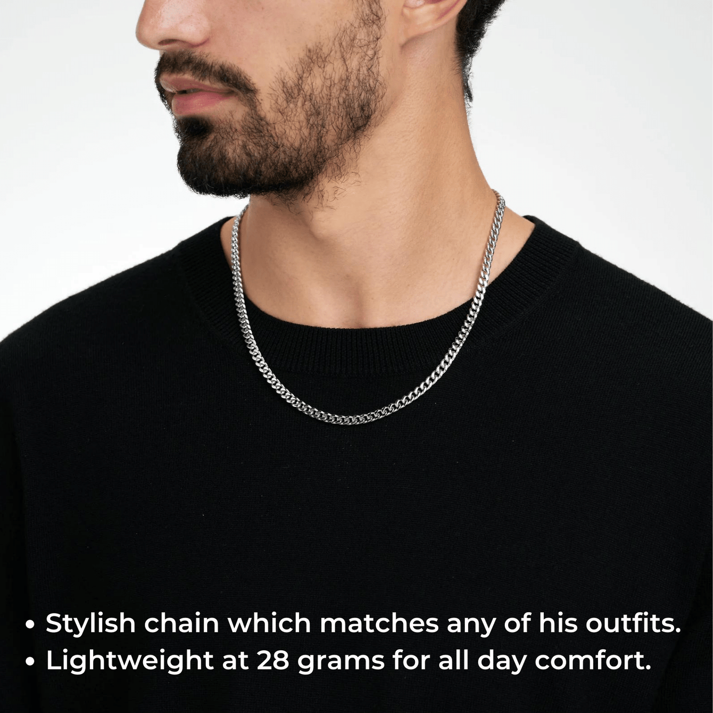 To My Son Necklace - Cuban Link Chain - I Believe In You