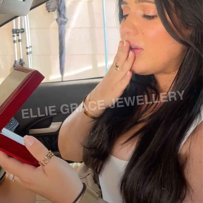 Charming Heart Necklace with Engraved Name Beads