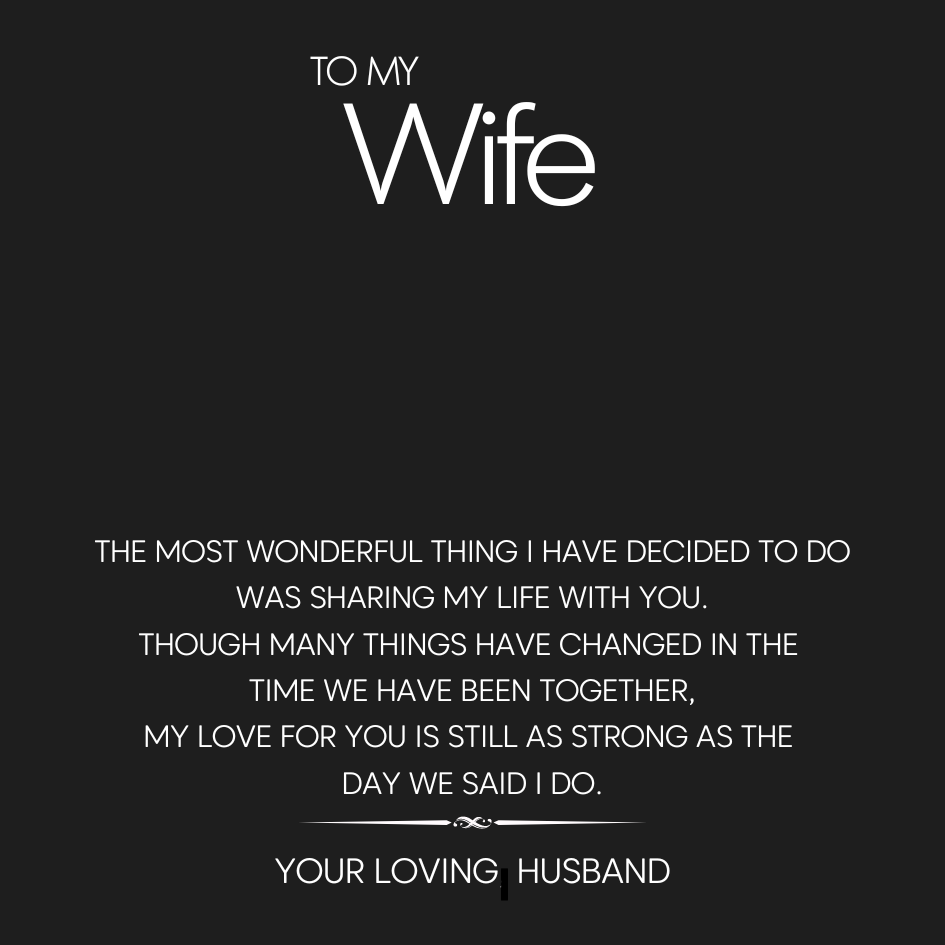 For Her Message Card