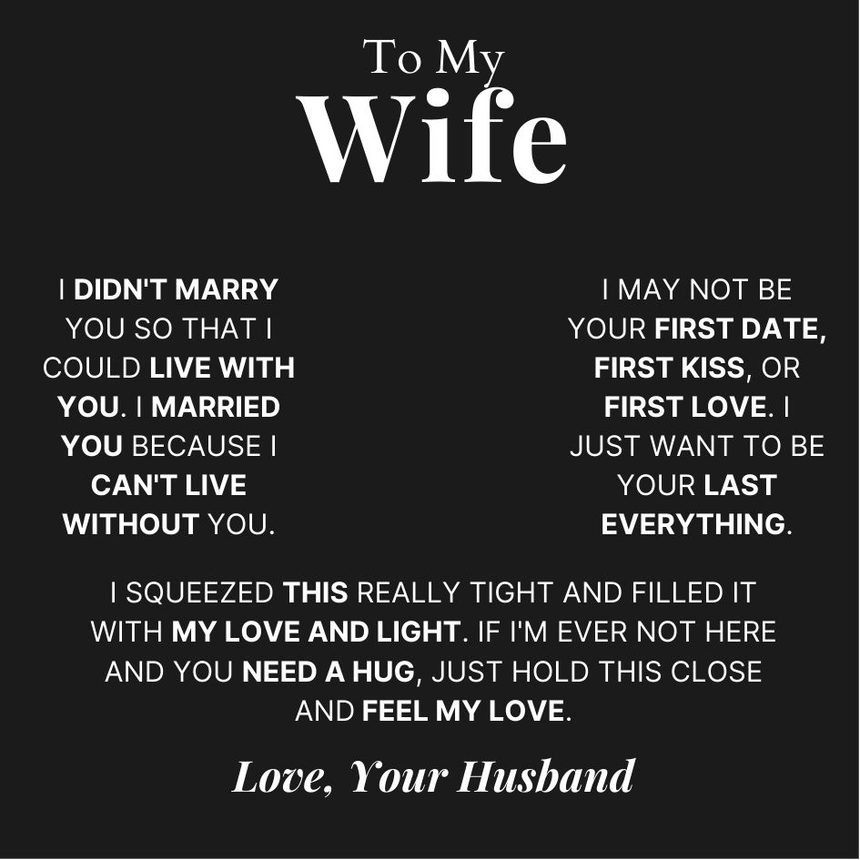 To My Wife - Love Heart Necklace - Your Last Everything