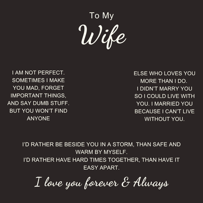 To My Wife - Love Heart Necklace