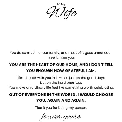 Love Knot Necklace To My Wife - You Are The Heart Of Our Home