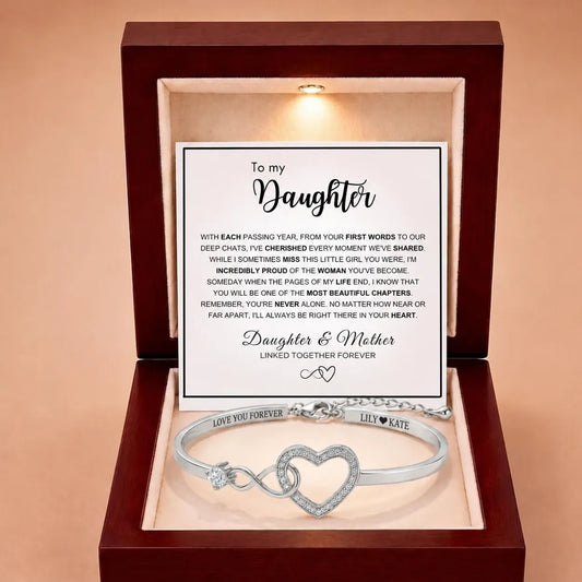 To My Daughter - Forever Linked Bracelet - 'Proud of the Woman You've Become'