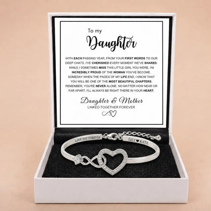 To My Daughter - Forever Linked Bracelet - 'Proud of the Woman You've Become'