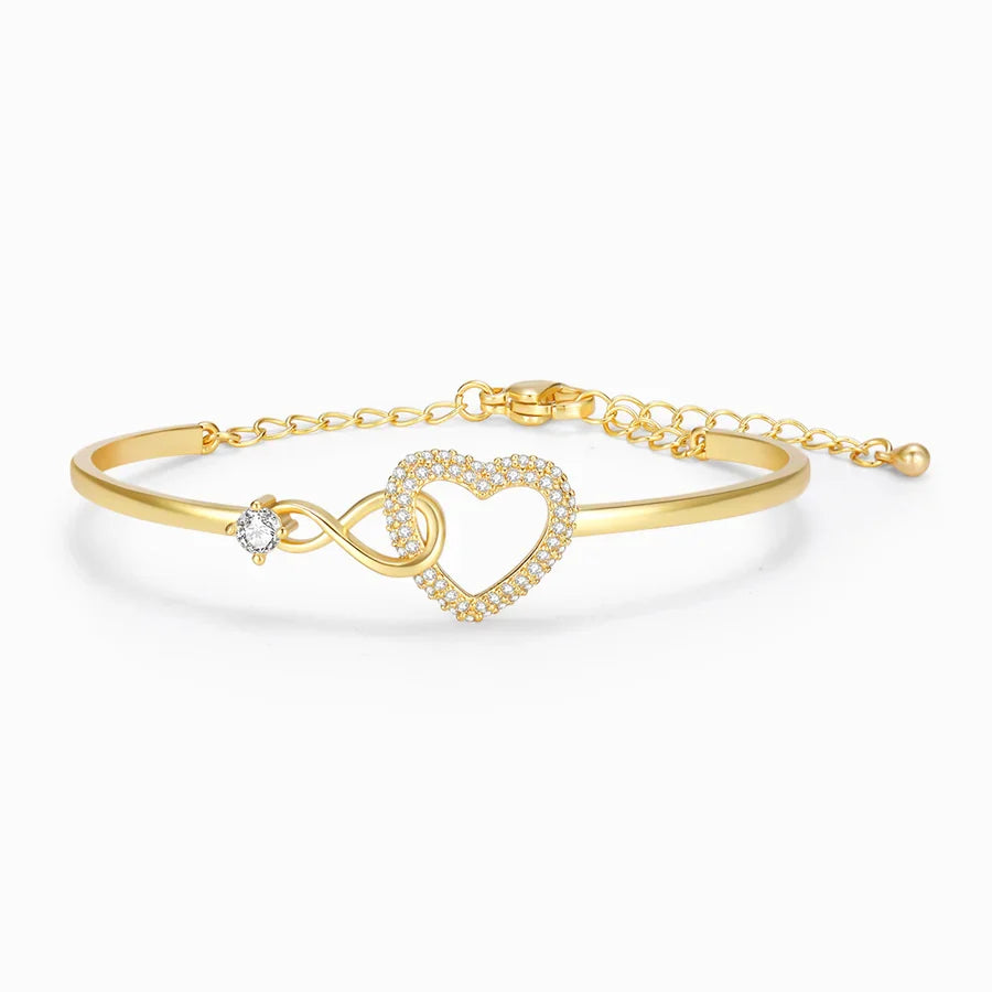 To My Granddaughter - Infinity Heart Bracelet