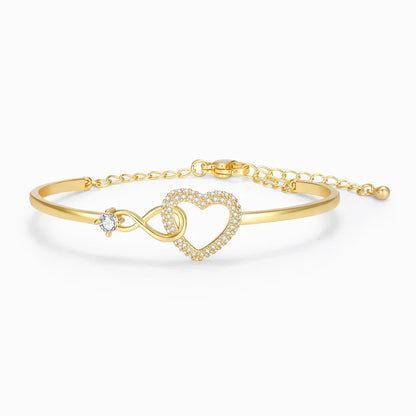 To My Granddaughter - Infinity Heart Bracelet