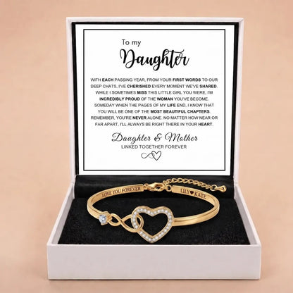 To My Daughter - Forever Linked Bracelet - 'Proud of the Woman You've Become'