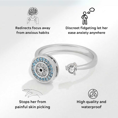 Evil Eye Fidget Ring