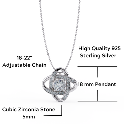 Friendship Necklaces for Unbiological Sister - Love Knot Necklace