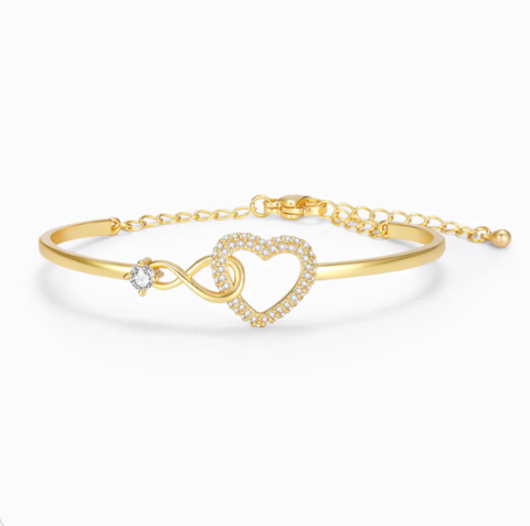Infinity Heart Bracelet For Mum